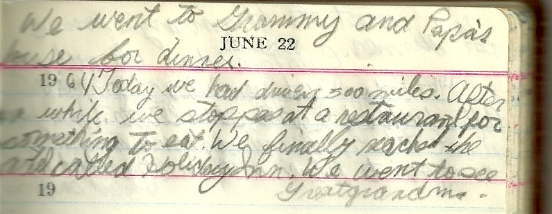 diary july 1964