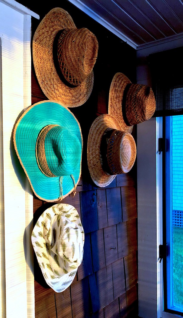 wall of hats