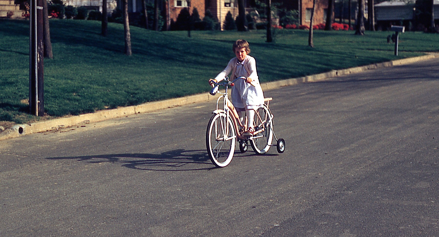 dress on bike 1959