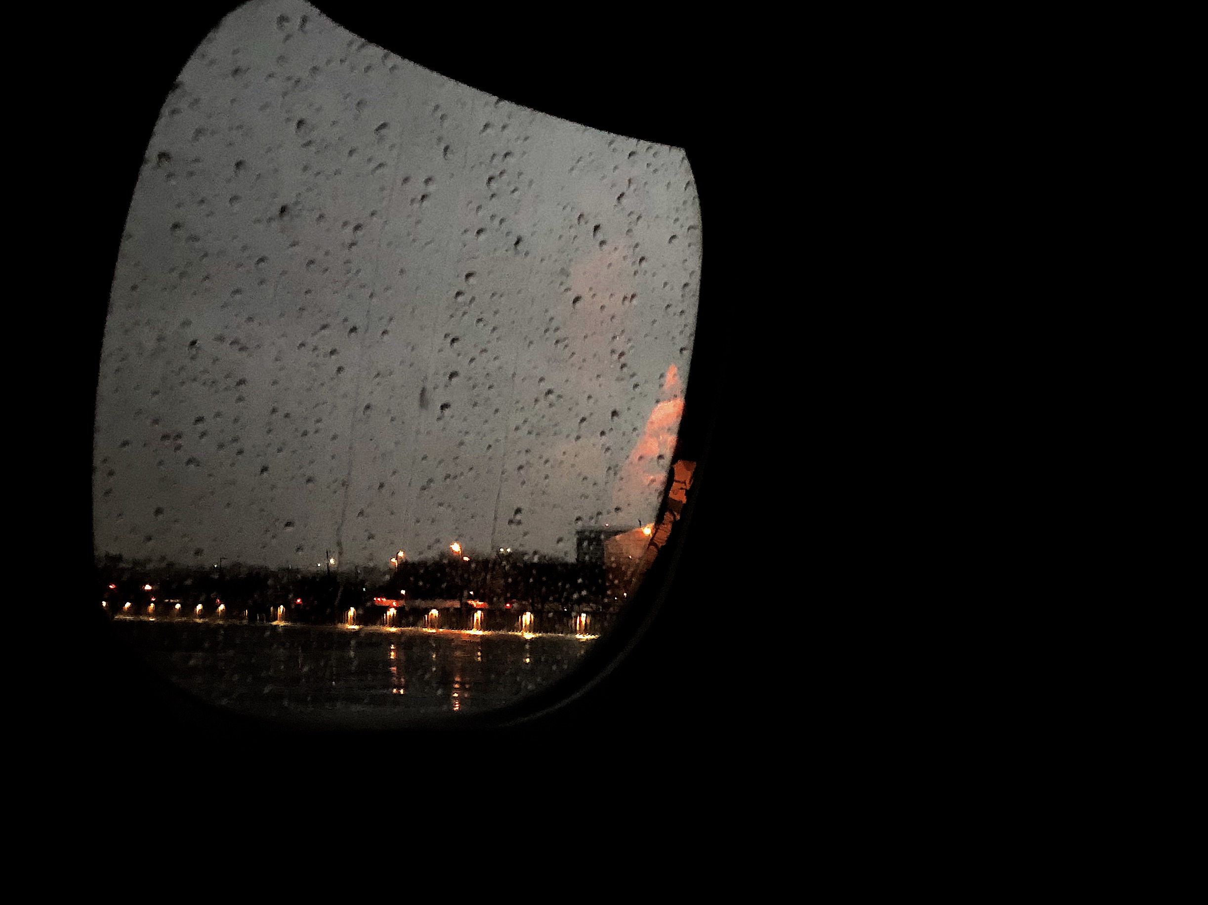 rain plane window