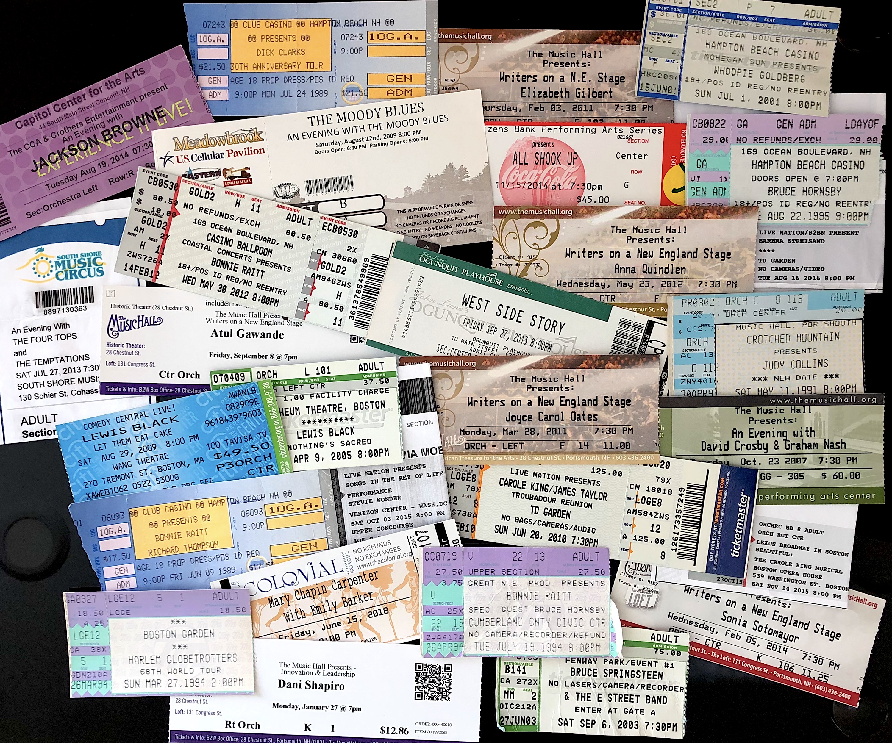 ticket stubs